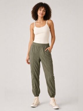 FAHERTY ARLIE PULL-ON TAPERED LEG CASUAL ATHLETIC PANTS SZ XL